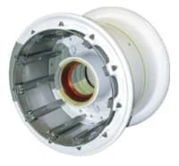 An aircraft wheel hub without its tyre