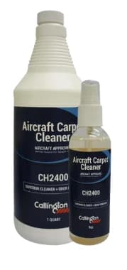 Callington Aircraft Carpet Cleaner in a one-quart bottle and a small spray bottle