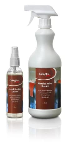 Callington Aircraft Leather Cleaner in a trigger spray bottle and a small pump spray