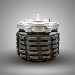 A carbon brake stack for an aircraft wheel